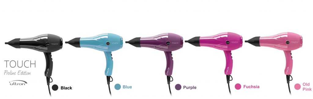 Secador Profesional Ultron Proline Touch Edition Rosa Fucsia Morado Negro Azul
